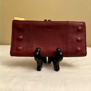 Hammitt Wallet Plumb Pebble Leather